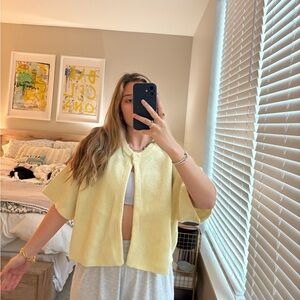 Daily drills one button sweater